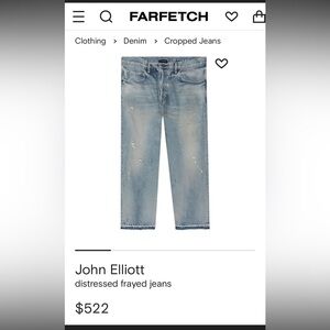 John Elliot Men’s Jeans